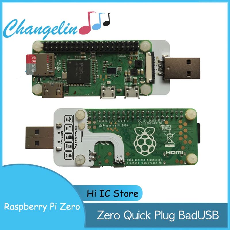 Фото Многофункциональный USB-разъем Raspberry Pi Zero, быстрая штепсельная Вилка usb/Ethernet, плохой USB-разъем №1
