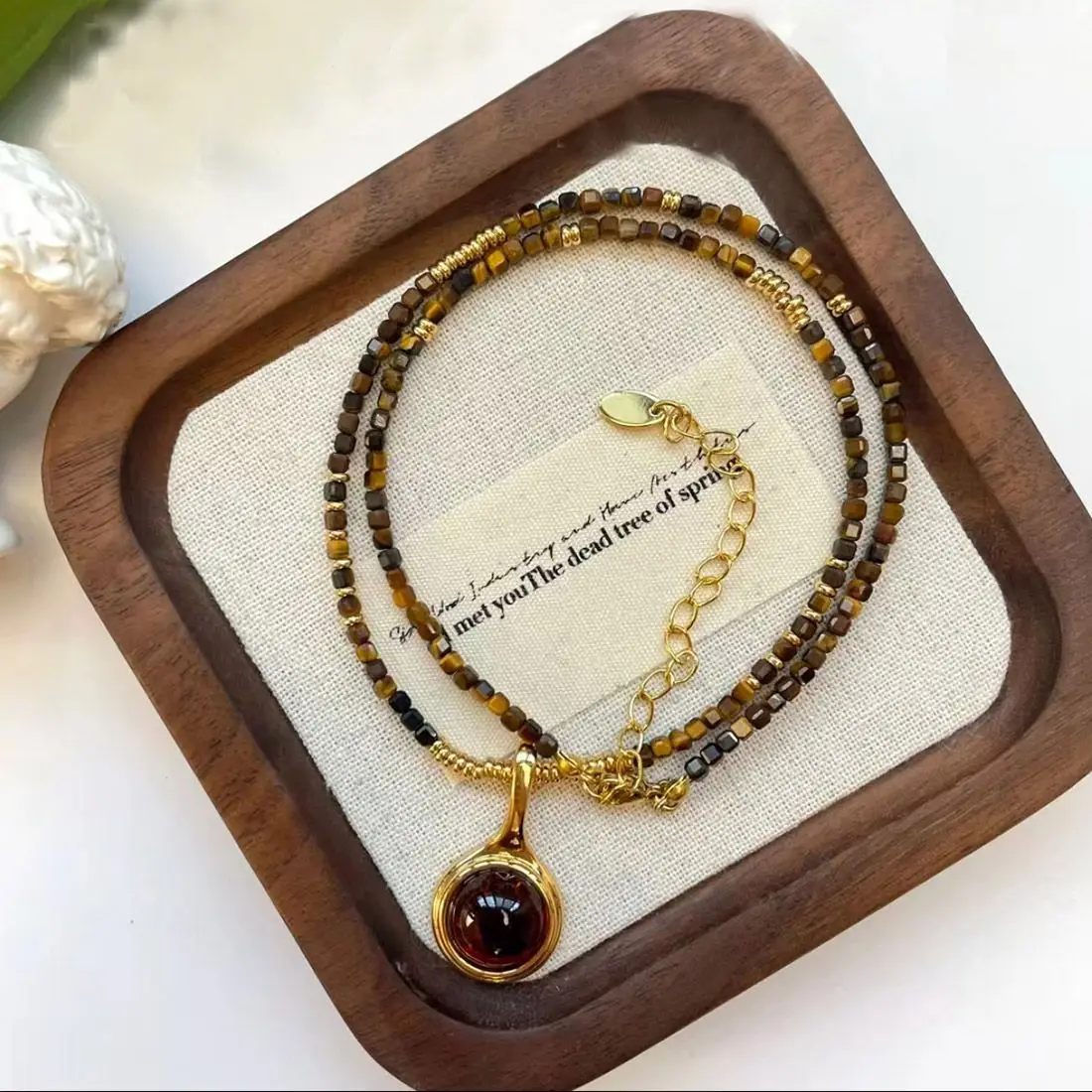 Легкие роскошные модели ручной работы из натурального камня ожерелье бисера