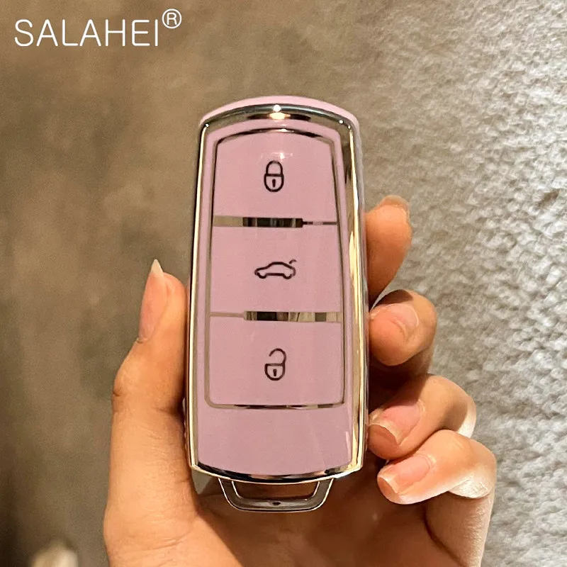 

TPU Car Remote Key Shell Cover Case For Volkswagen Vw Cc Passat B6 B7 Passat 3c Cc Maogotan R36 B5 B7l Key Protect Accessories