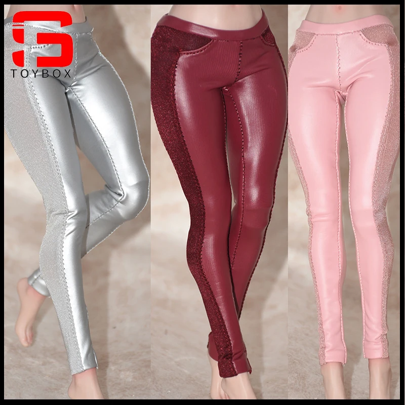 Индивидуальная модель женских кожаных брюк в масштабе 1/6 подходит для 12 дюймов Tbl