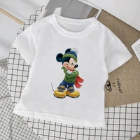 mickey mouse print white disney kid t shirt four seasons hot sell comfy casual style child t shirt harajuku style unisex clothes
