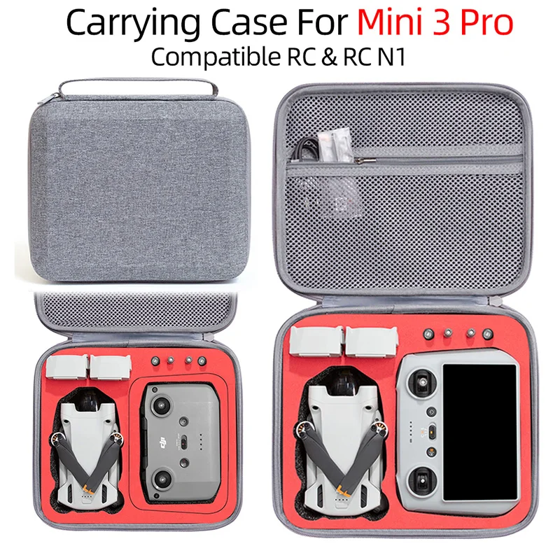 

Портативная сумка для хранения для DJI Mini 3 Pro, сумка, чехол для переноски, аксессуары для дрона DJI RC с дистанционным управлением