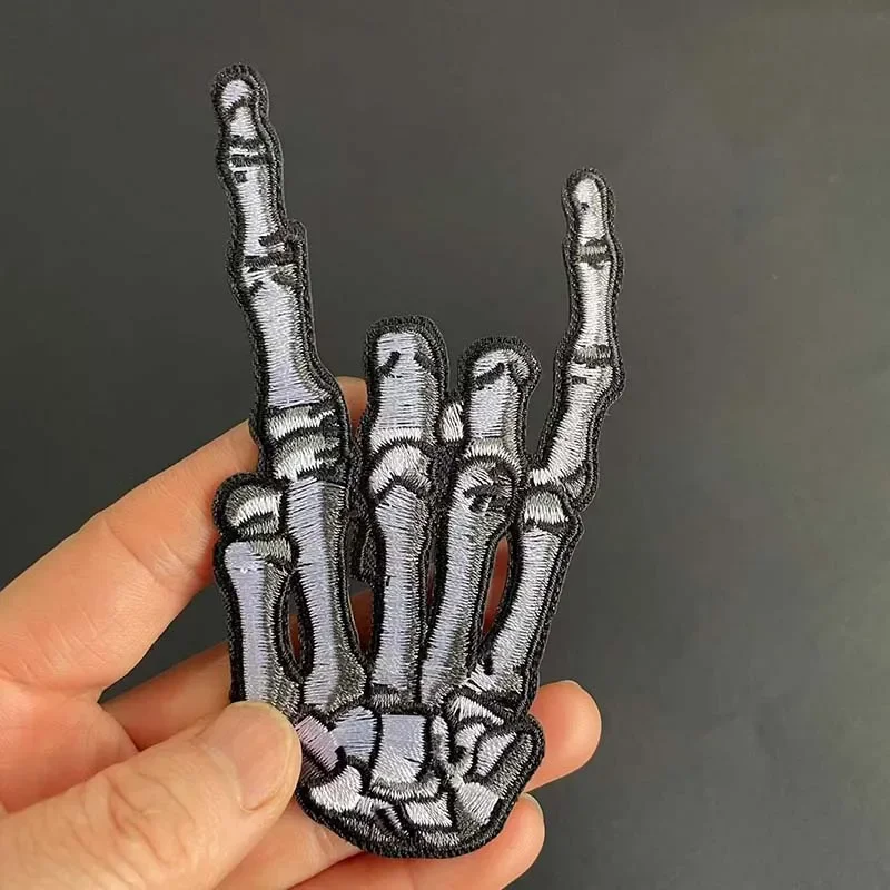 Экологичные вышитые нашивки ручной работы набор из 6 черно-белых