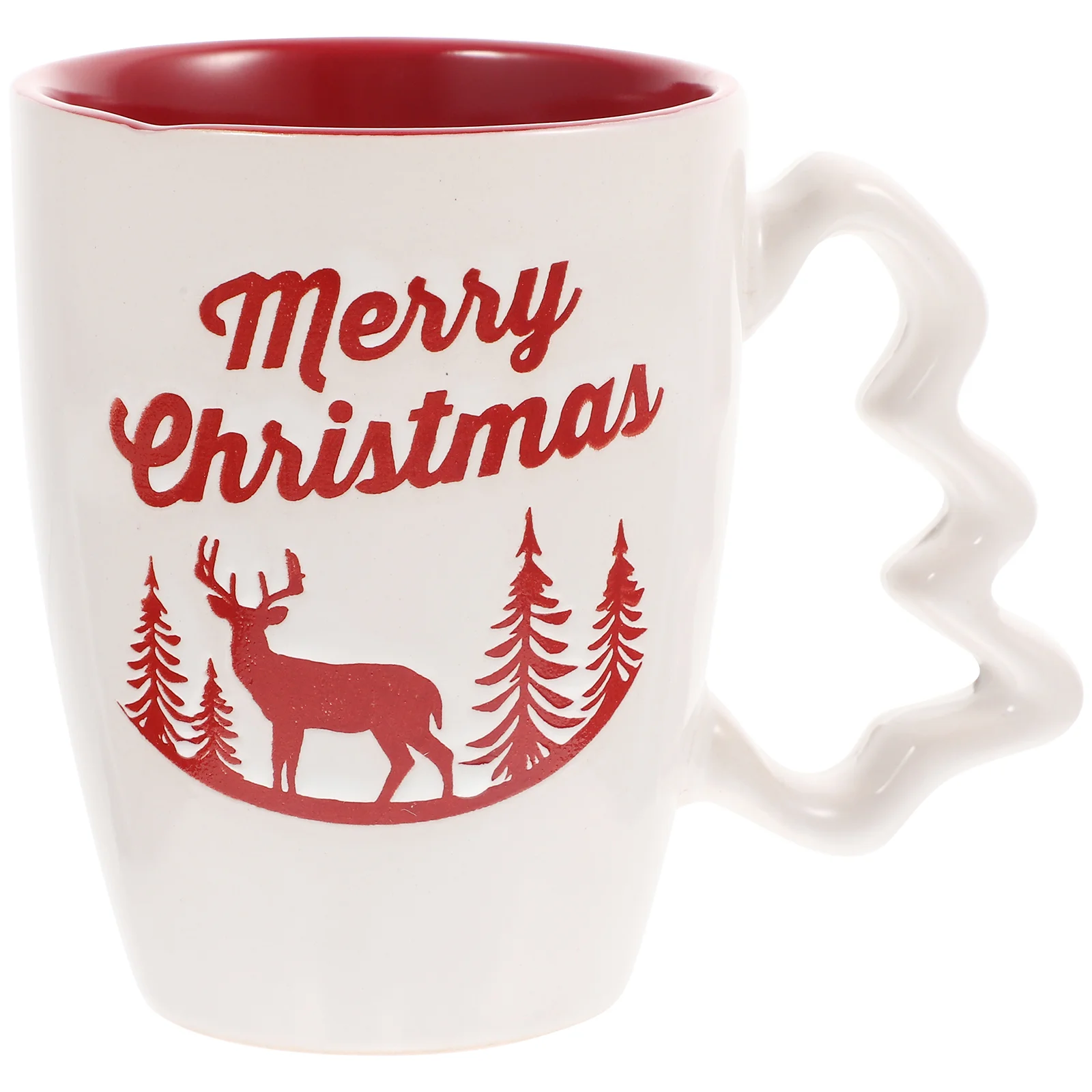 

Christmas Cupmug Coffee Mugs Cereal Ceramic Printing Cupswater Breakfast Decorsative Container Pattern Beverage Holiday