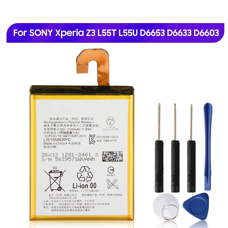 Сменный аккумулятор LIS1558ERPC для SONY Xperia Z3 L55T L55U D6653 D6633 D6603 аккумуляторная батарея