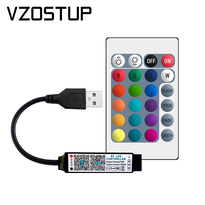 RGB Bluetooth-контроллер светодиодная Светильник та приложение для смартфона