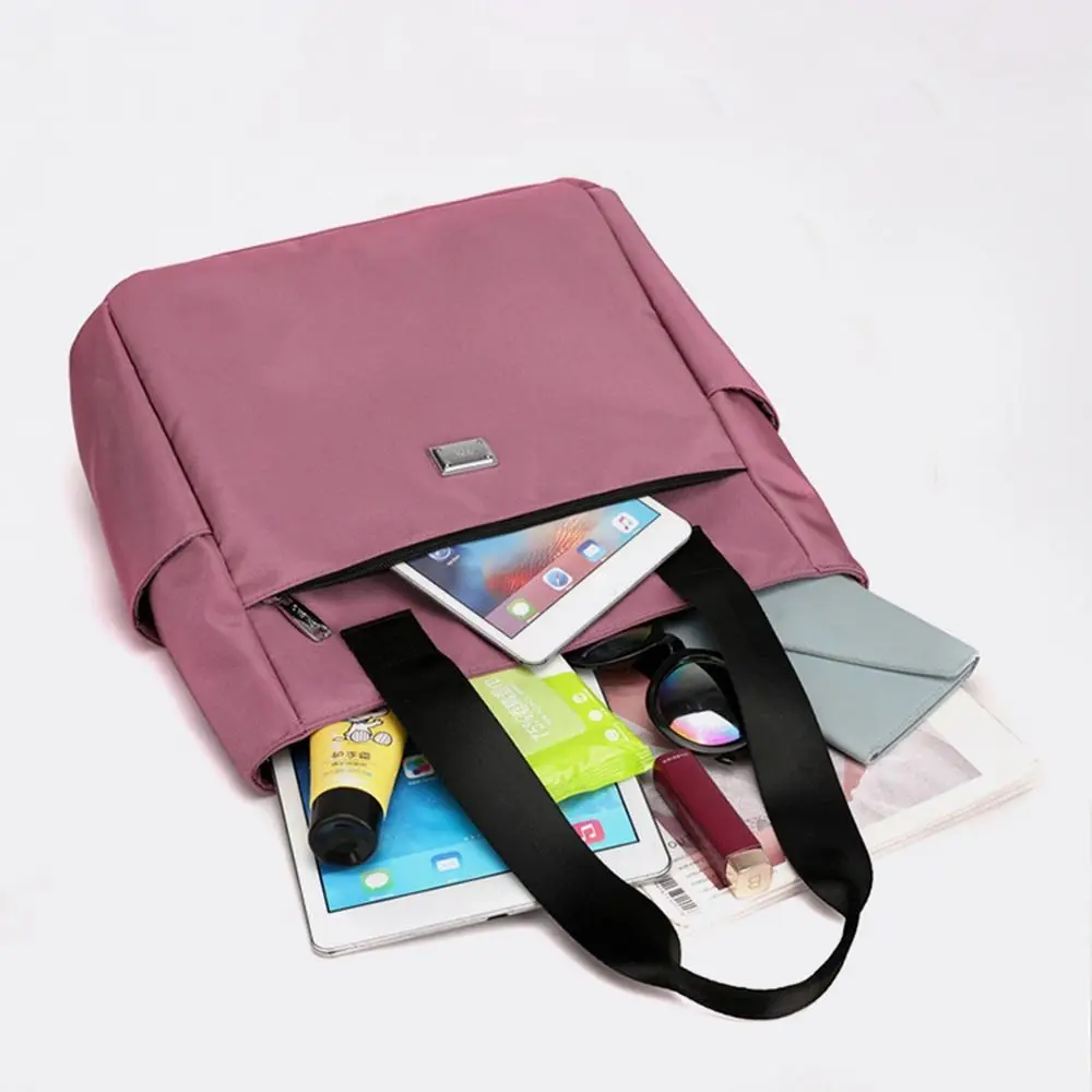 Вместительная сумка из твида легкая водонепроницаемая нейлоновая на плечо тоут