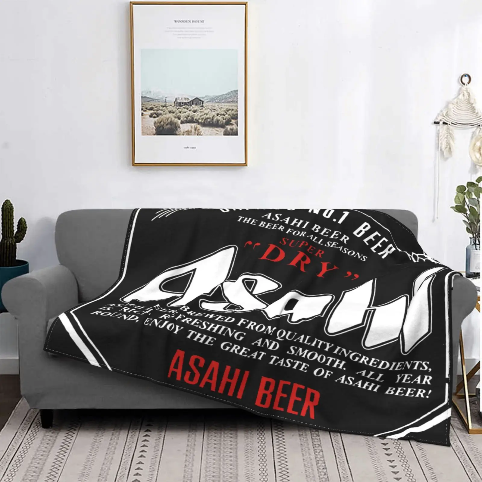 

Asahi Beer Japan No 1 Beer Throw Blanket Duvets Couple Bed Quilt For Home And Comfort Plaid Blanket Anime Blanket Picnic Plaid