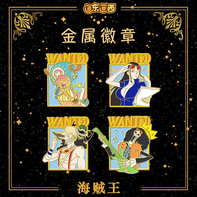 

Аниме ONE PIECE Burukku Chopper Trafalgar D. Металлический значок «водяной закон» Usopp Robin, брошь, булавки, кулон для косплея, игрушка, подарок