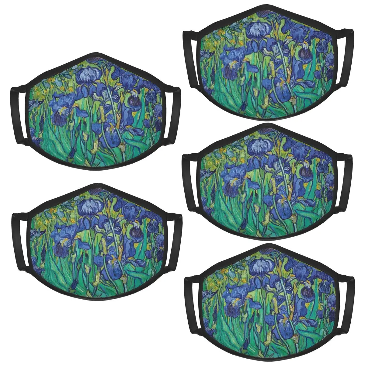 Ирисы от Винсента Ван Гога милая маска для лица многоразовая дышащая Защитная