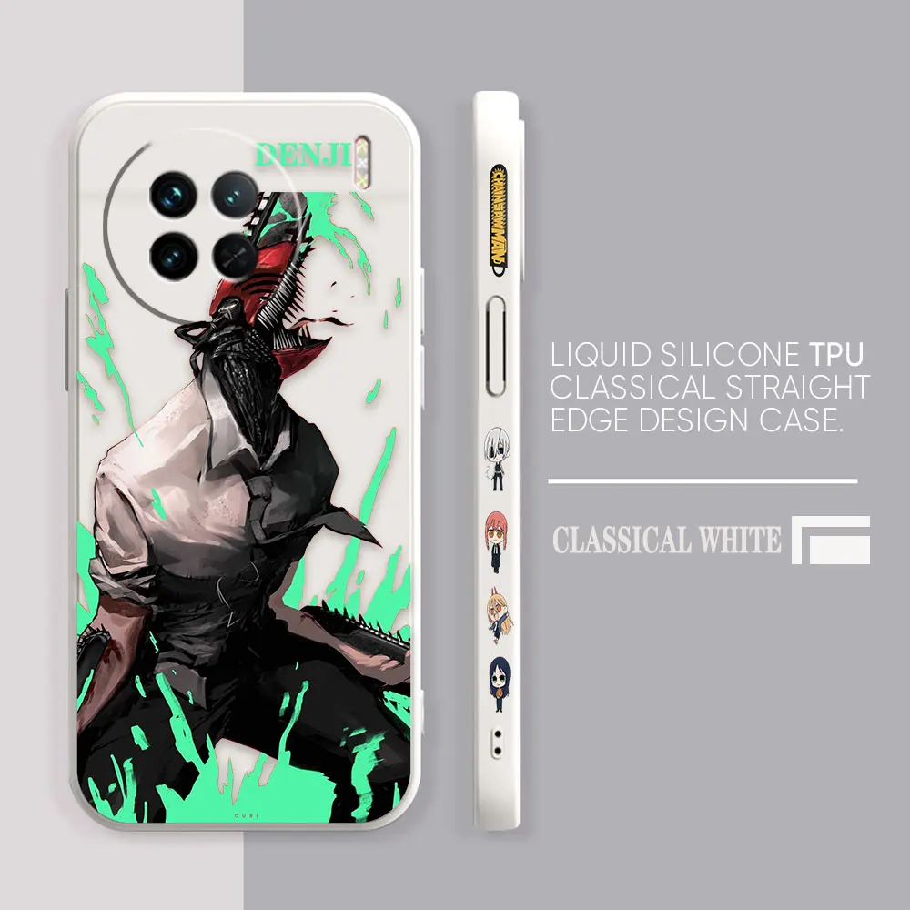 Japanese Anime Chainsaw Man Case For VIVO X21I X21S X23 X27 X30 X50 X60 X70 X80 X90 5G PRO PLUS Colour TPU Case Funda Shell Capa