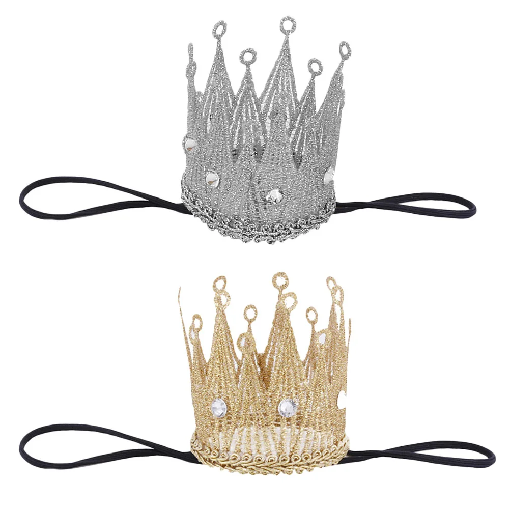 

Baby Hairband Headband Newborn Kids Infant Toddler Birthday Prop Party Photodecors Hairbands Crystal Royal Decor Elastic