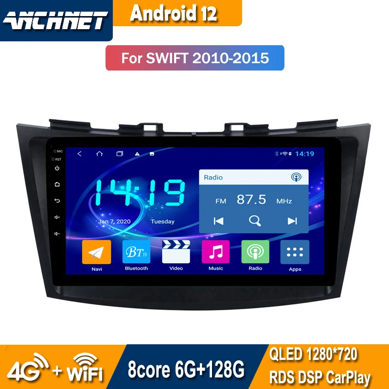

9 inch Android 12 Car dvd multimedia player for SUZUKI SWIFT 2010-2016 CAR DVD GPS Navigation System
