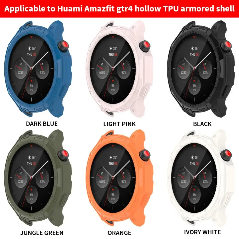 

TPU Protective Case For Amazfit GTR 4/GTR4 Pro Full Screen Coverage Screen Protector Smart Watch Protection Shell Accessories