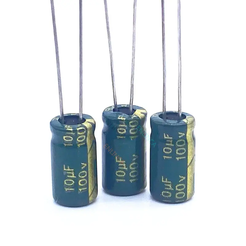 

12pcs/lot 100v 10UF aluminum electrolytic capacitor size 6*12 10UF 20%