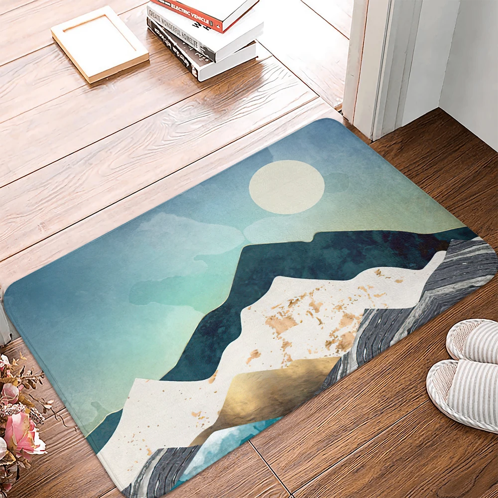 

Светло-голубой коврик с принтом неба, Придверный коврик для кухни, коврик для входной двери, коврик для ванной, коврик для спальни, домашний ...