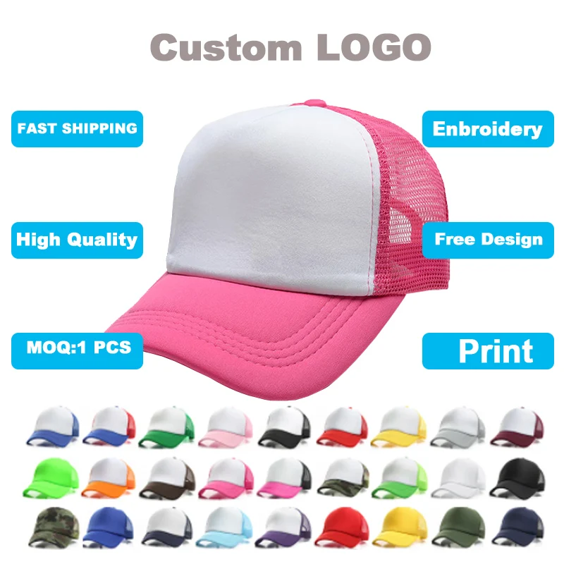2024 новая бейсболка с вышивкой логотипа для женщин и мужчин мужская сетчатая