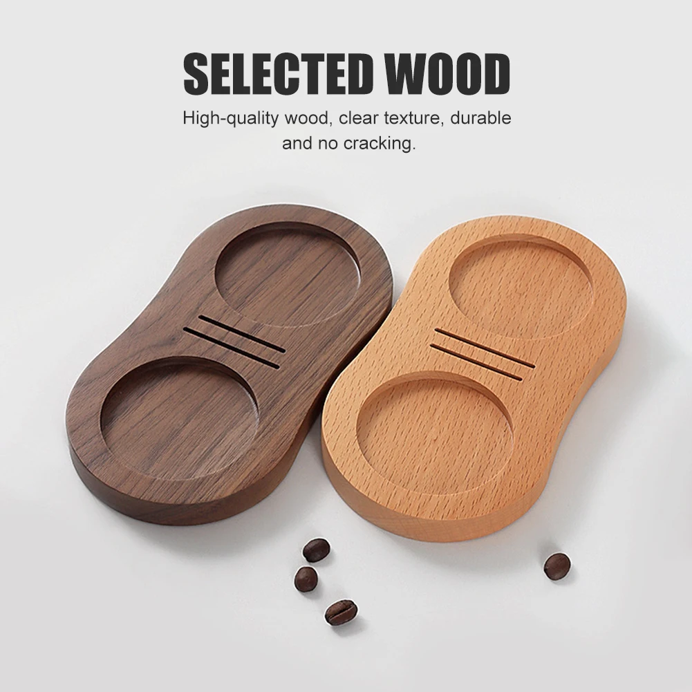 

Wooden Coffee Tamper Stand 51/54/58mm Presser Holder For Espresso Puck Screen Tamping Station Distribution Lever Tool Tamper Mat