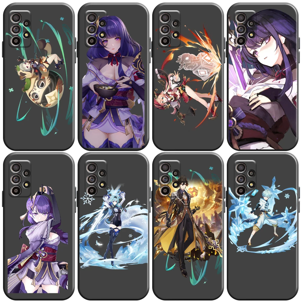 

Genshin Impact Project Game Phone Case For Samsung Galaxy S8 S8 PLus S9 S9 Plus S10 S10E S10 Lite Plus 5G Carcasa