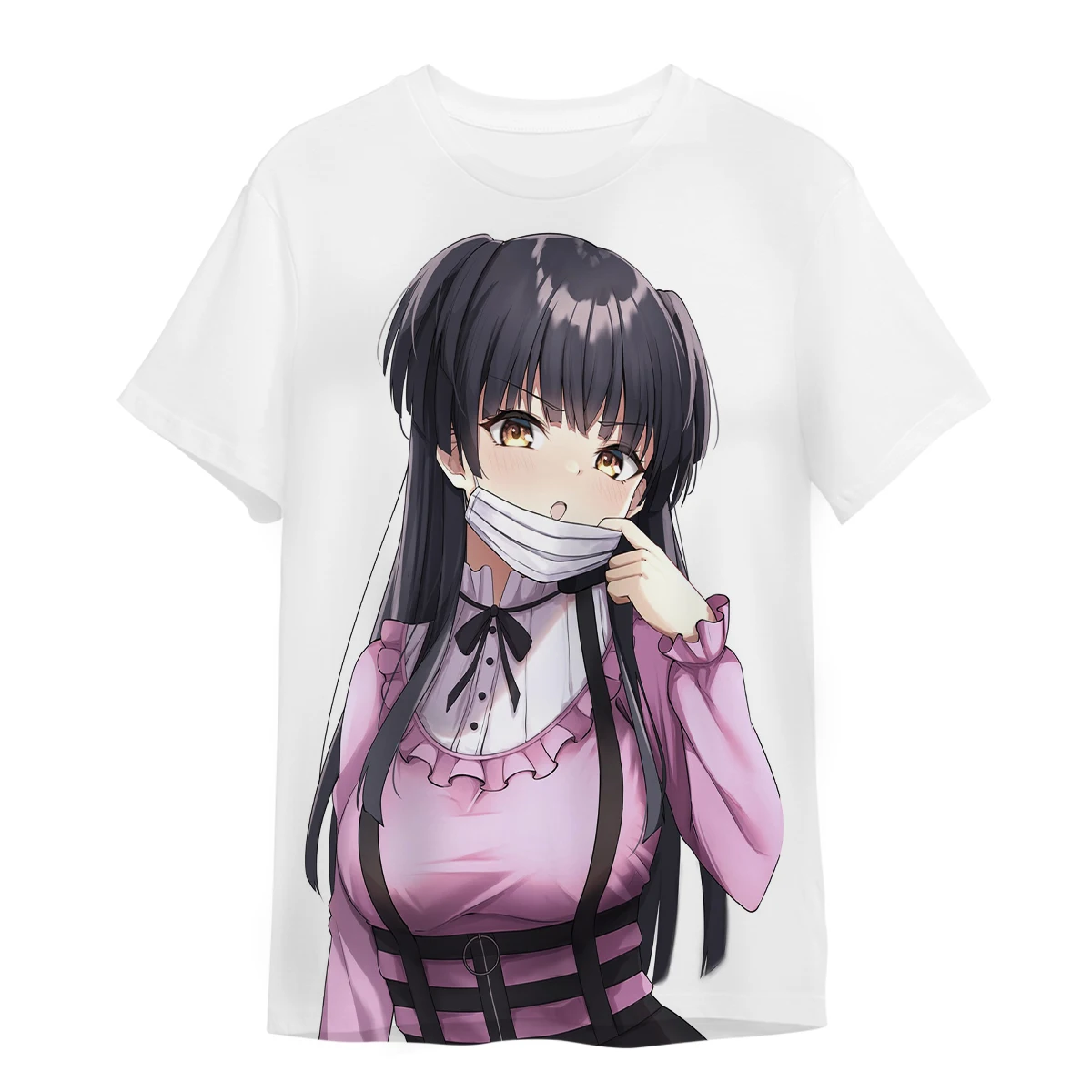 

Милая кавайная уличная одежда с 3D принтом для мужчин и женщин, модная большая футболка в стиле Харадзюку, Детская футболка, топ sikme, лка оверсайз