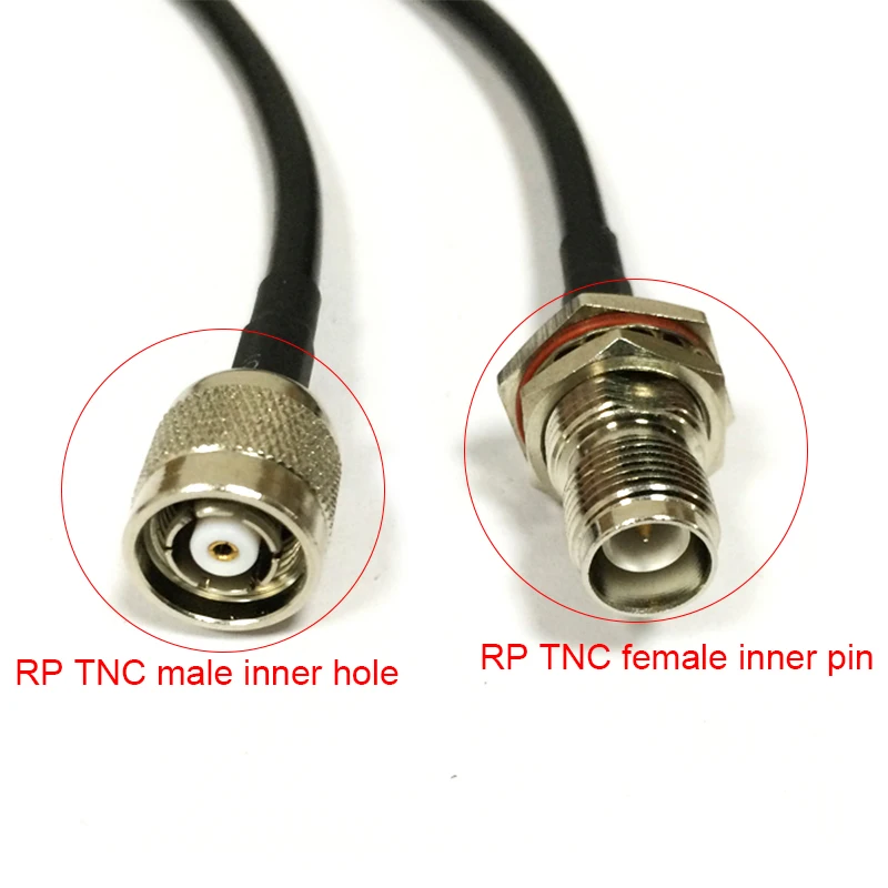 

Переходник RP TNC женский-мужской DexMRtiC TNC Cable RG58 50/100/200 см