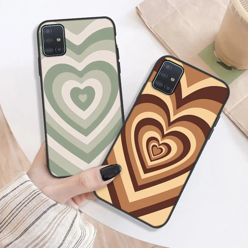 Case For Samsung A51 Case Silicon Bumper Samsung Galaxy A32 A50 A31 A71 A12 A72 A52s A41 A21s A70 A03S A22 A11 Love Heart Cover
