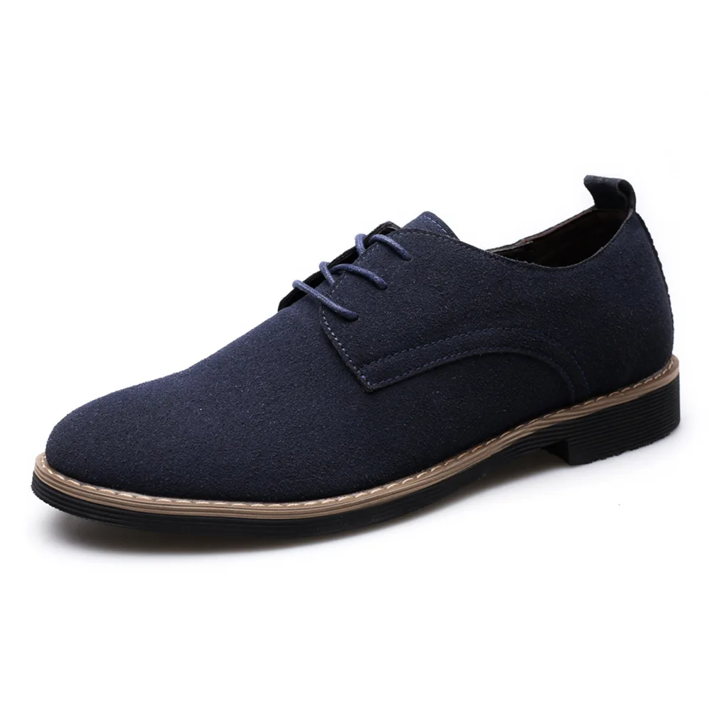 

2022Plus Size Genuine Leather Men Casual Flats Waterproof Dress Oxford Man Shoes Lace Up for Work Male Loafers Mens Shoes Casual