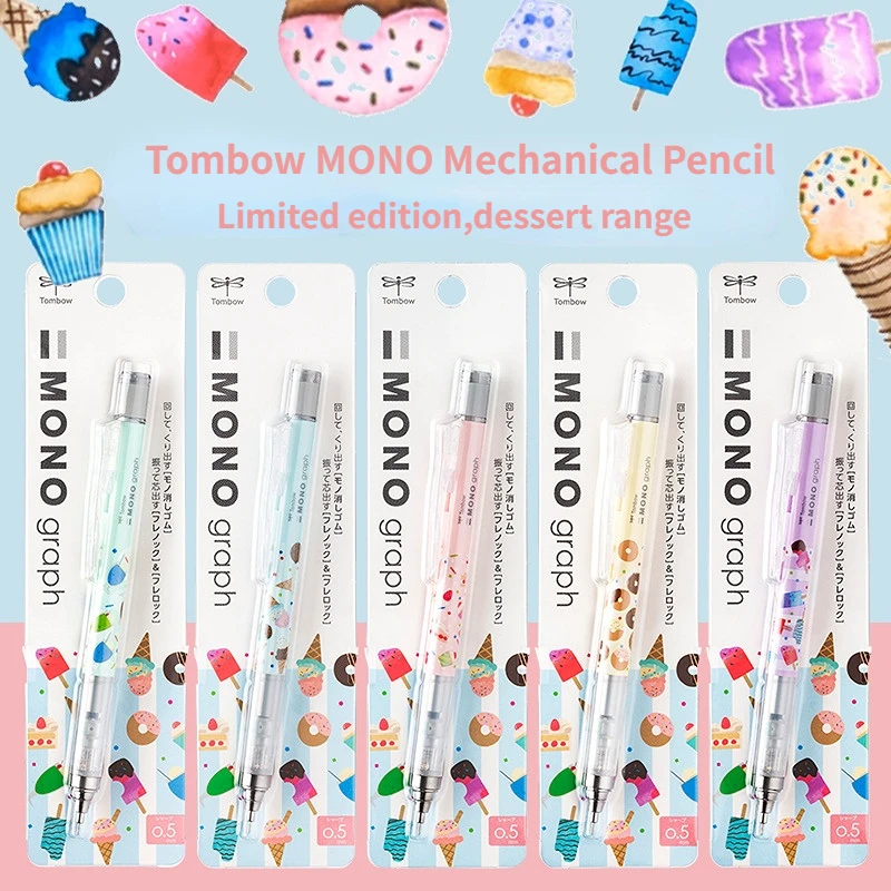 

1pc Tombow MONO 0.5mm Mechanical Pencil Dessert Limited Edition Shake Pencil Kawaii School Supplies Stationery