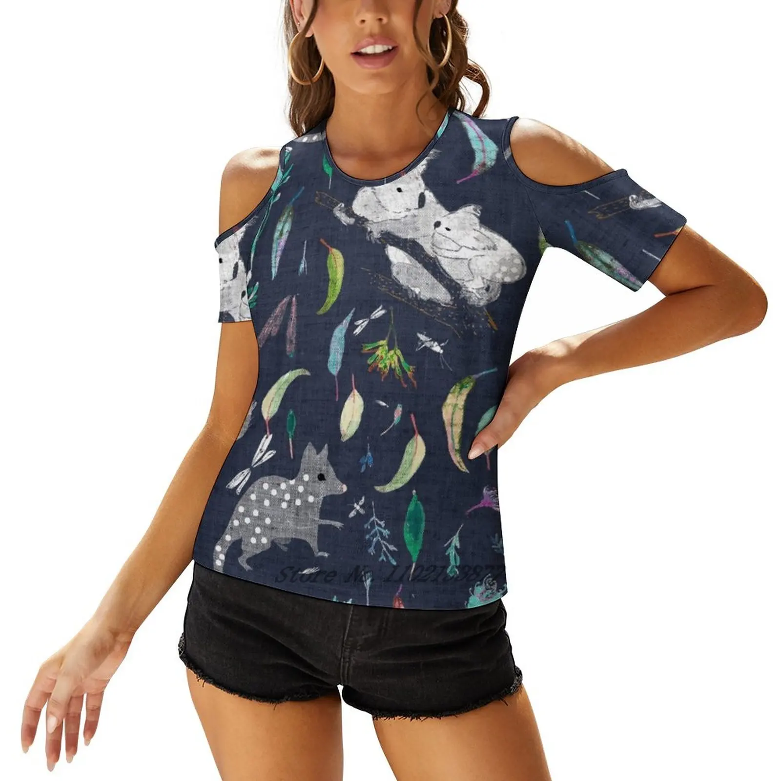 Австраaliana Marsupials женская футболка повседневные топы с короткими рукавами на