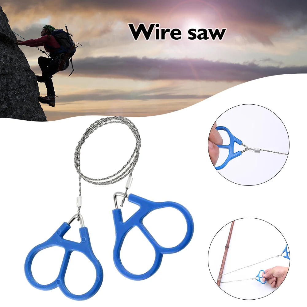 

Hot Pocket Wire Saw Portable Stainless Steel Hand Saw Survival Gear Fast Cutting Easy & Safe to Use Lightweight Emergency Kit