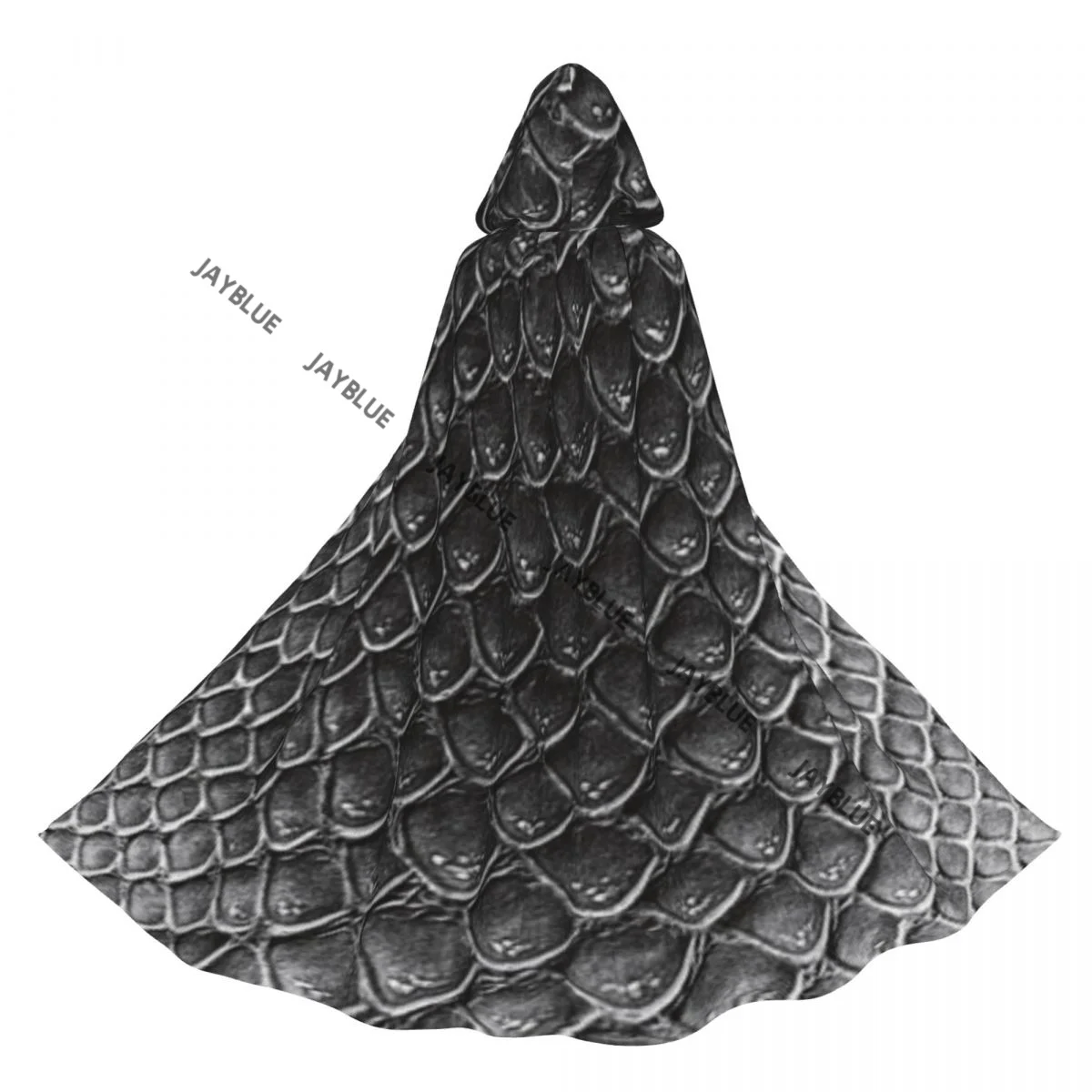 Накидка с капюшоном и текстурой змеиной кожи для взрослых