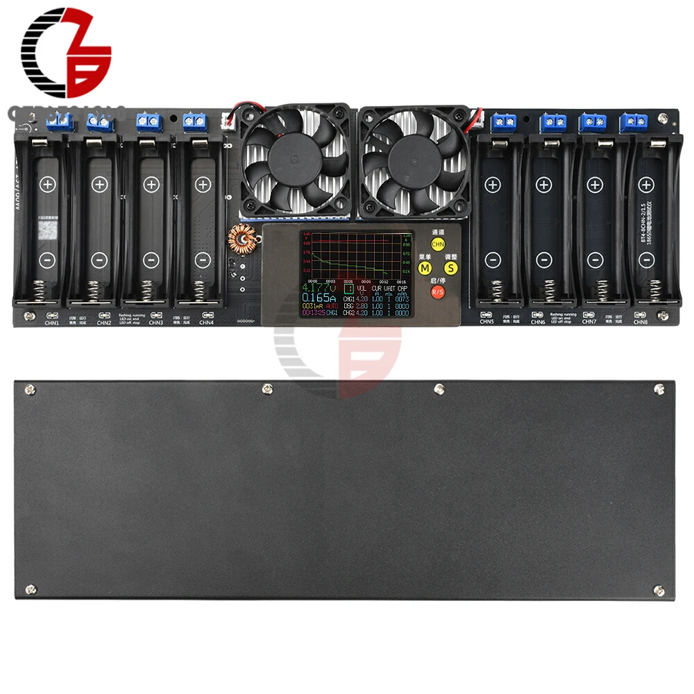 

Gaqqee 8-канальный тестер аккумуляторов 18650