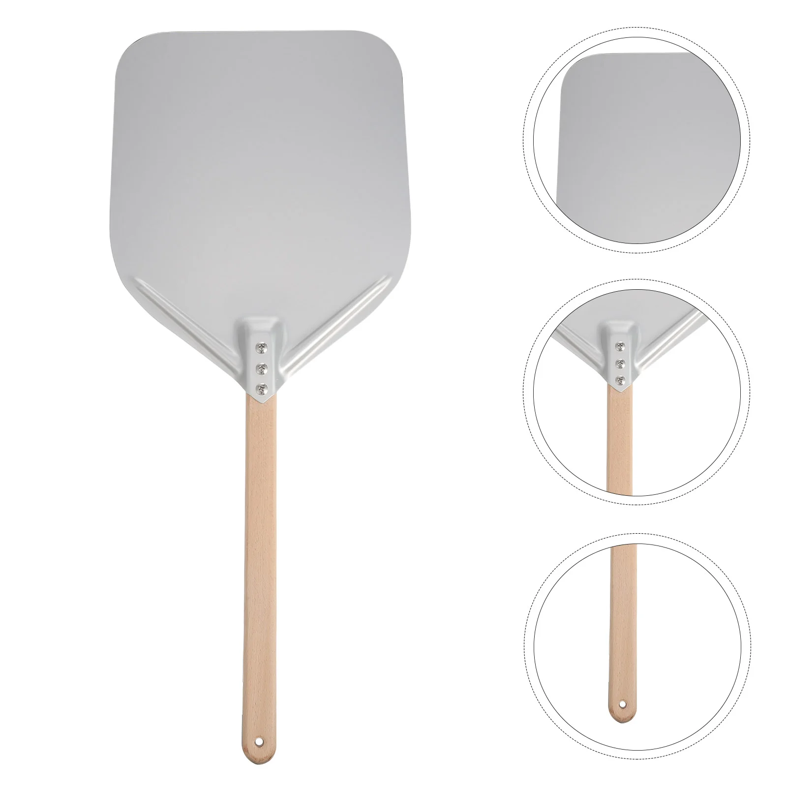 

Pizza Peelspatula Pancake Tiles Turning Lifter Steel Square Floor Stick Paddle Alloy Aluminum Serving Inch Super