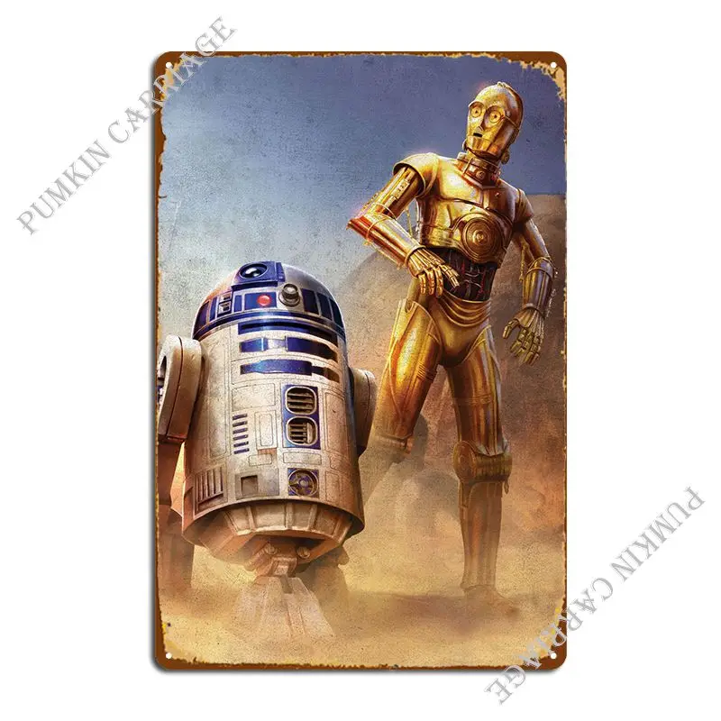 

Металлический плакат Droids для клуба, гаража, кинотеатра