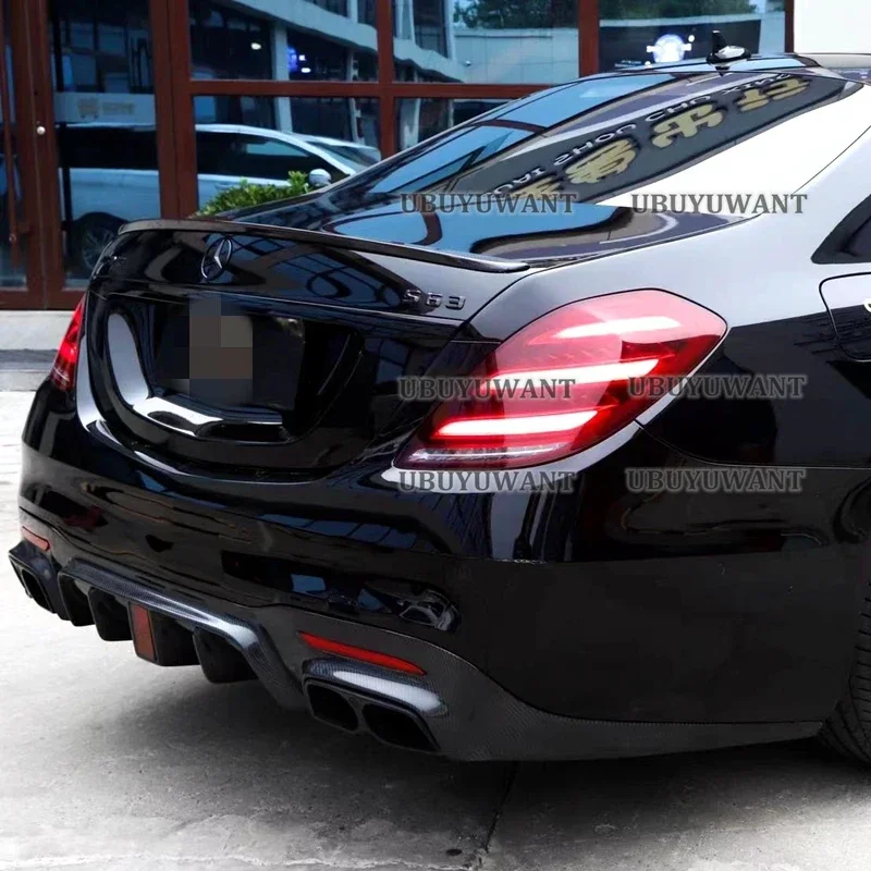 Для Mercedes S-class W222 4-дверный седан 2014 + S350 S400 S450 S500 S600 Abs яркий черный спойлер стильная