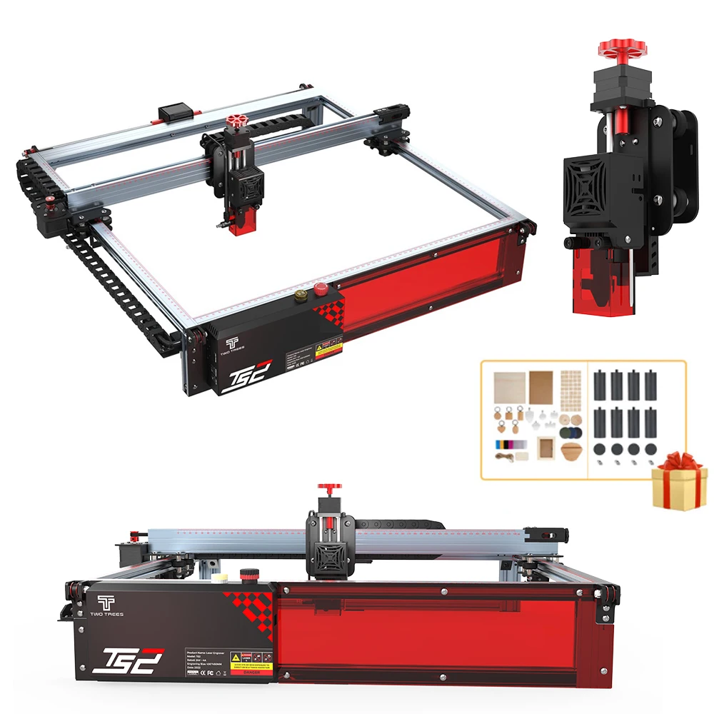 

Лазерный гравер Twotrees TS2, 80 Вт, 450x450 мм