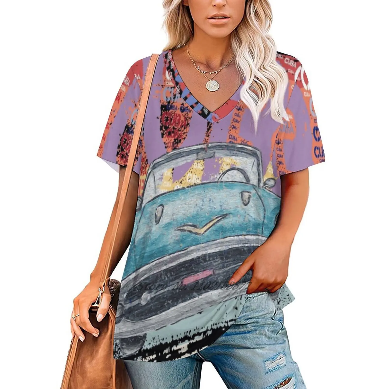 Куба Гавана классическая автомобильная винтажная рубашка подарок фанатам Кубы