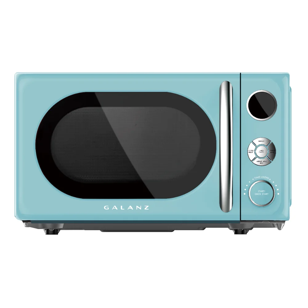

Galanz 0.7 cu. ft. Retro Countertop Microwave Oven, 700 Watts, Blue, New