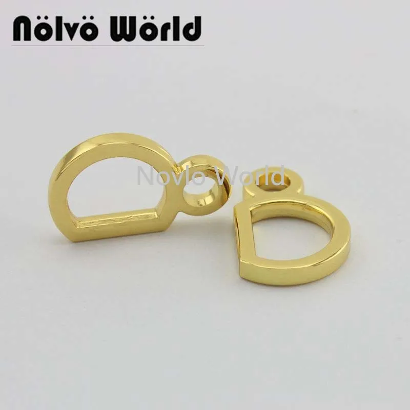 

10-50 pieces 3 colors 2 size 27X17mm 31X21mm Double D-ring Rings Durable metal for bag handbag chain hanger connector