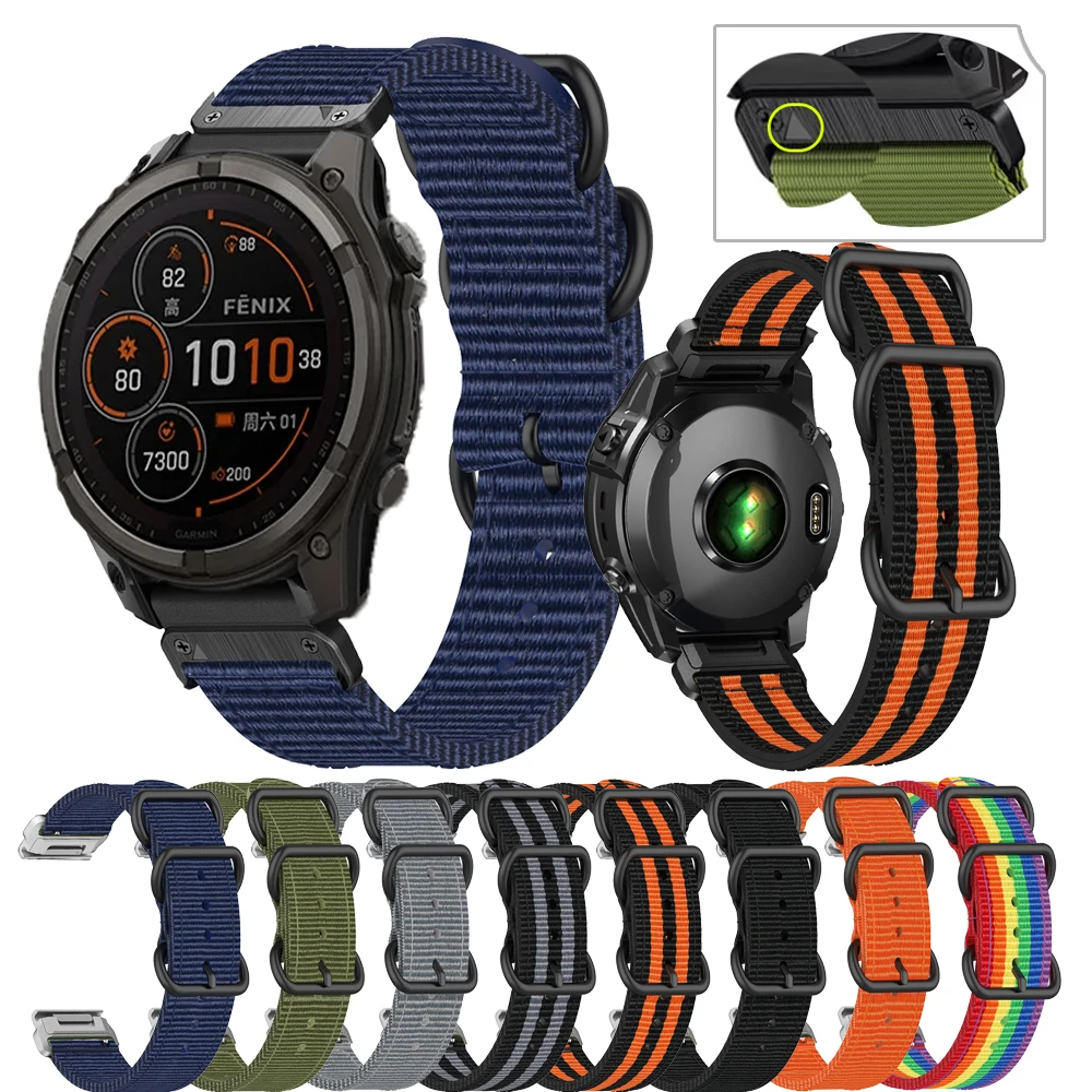 22 26 мм ремешок для умных часов Garmin FenixE 8 47 51 5 5X Plus 6 6XPro 7 7X 3 HR Enduro 2 Quaitx быстросъемный