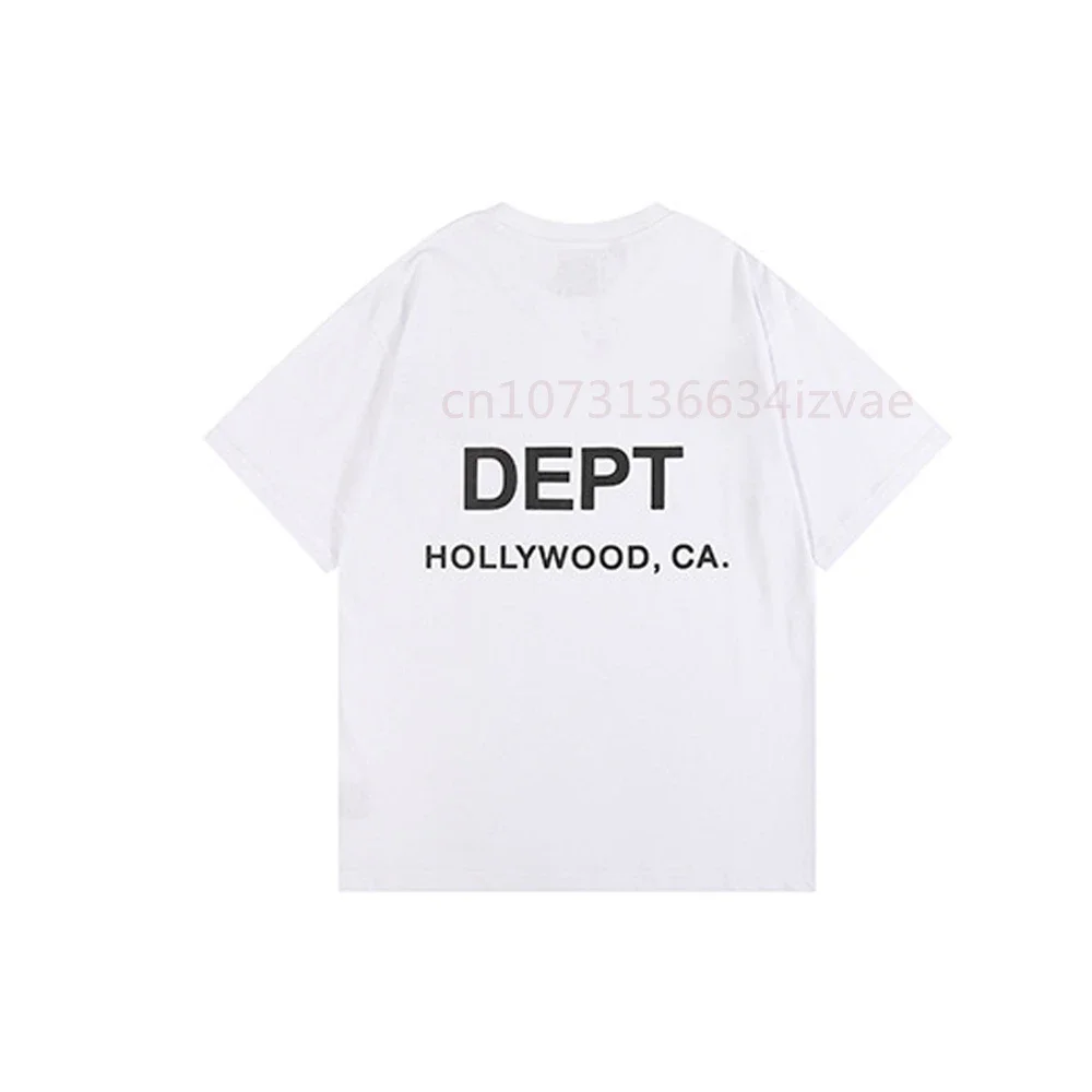 DEPT модная брендовая футболка для мужчин и женщин с коротким рукавом буквенным