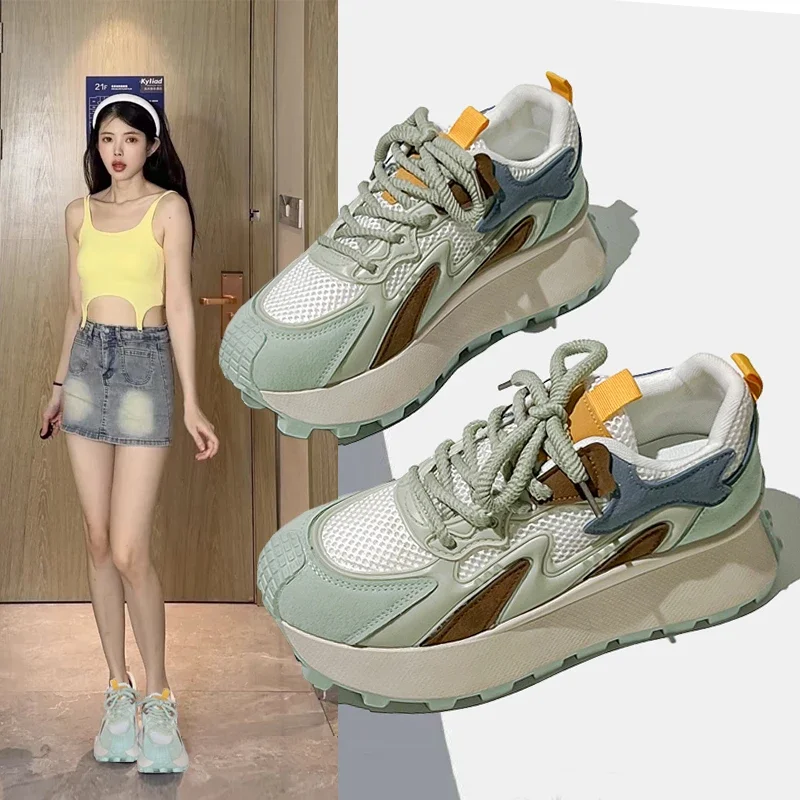 Новинка 2024 женская летняя и осенняя повседневная спортивная обувь модная