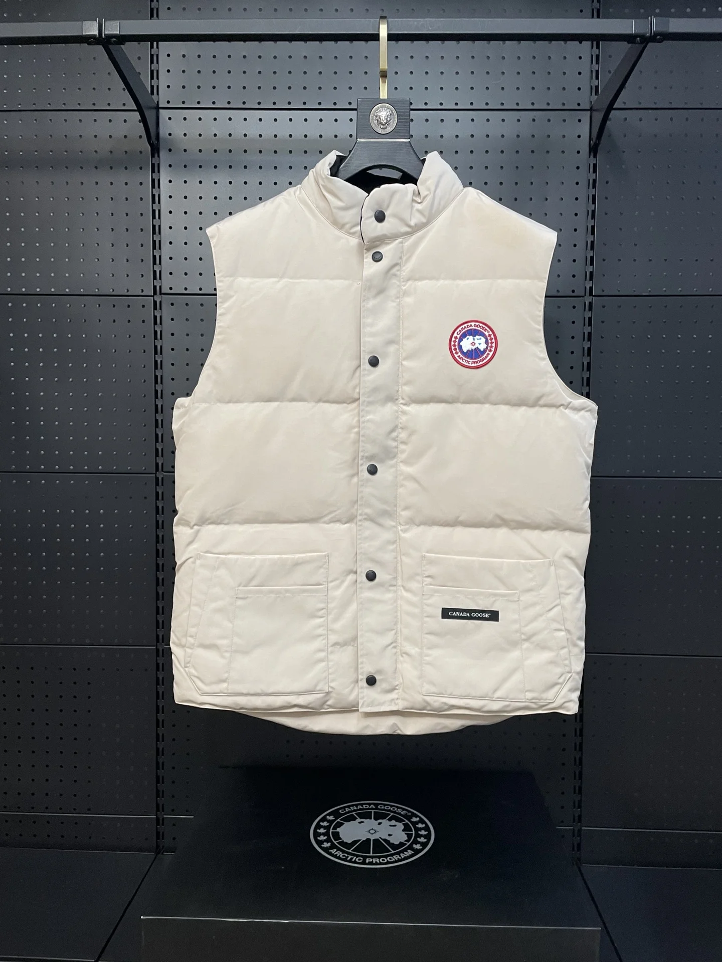 пуховик жилет Canada Goose Новый стиль для осени и зимы сверхлегкий теплый без рукавов.