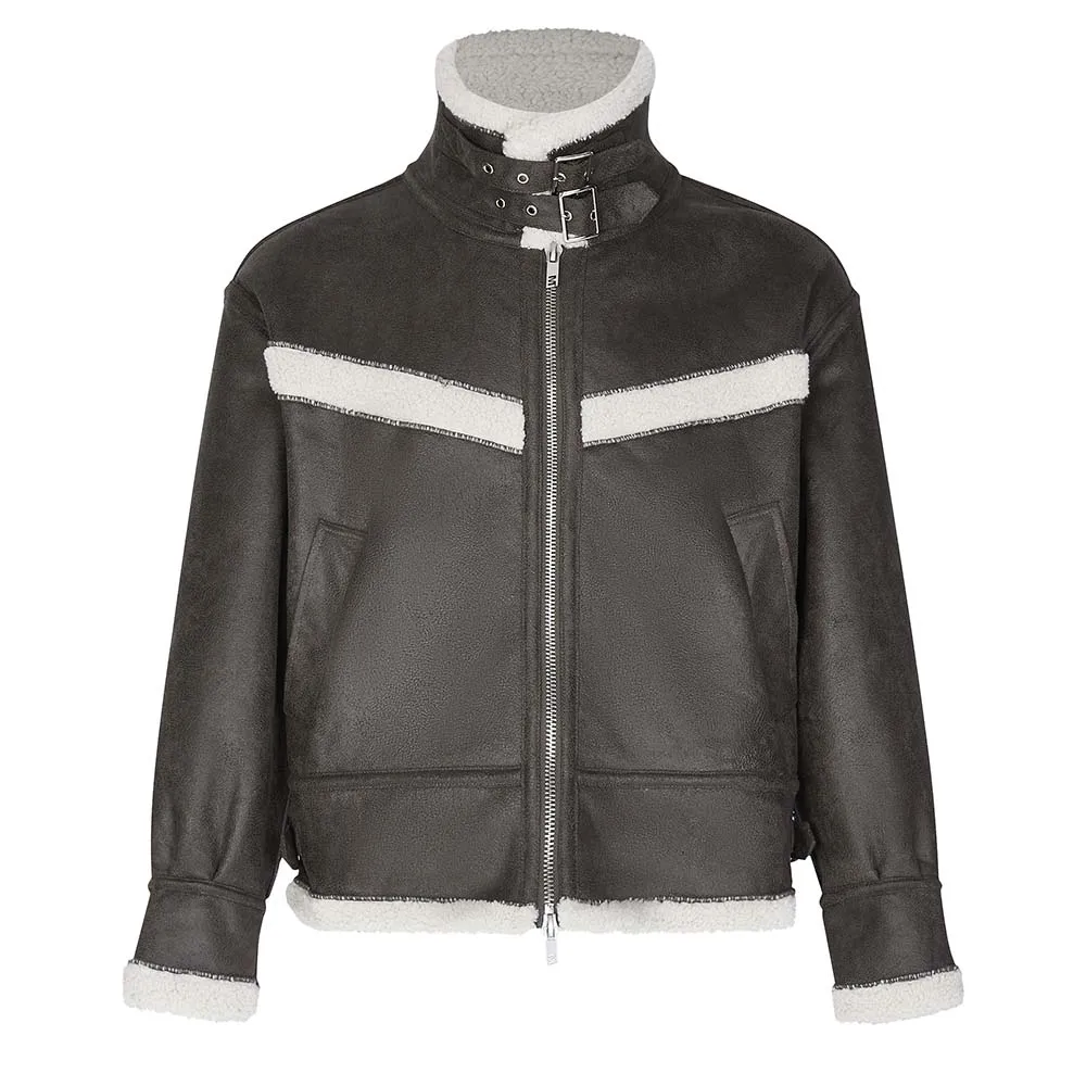 Винтажная меховая интегрированная флисовая куртка MADEEXTREME для мужчин зимнее