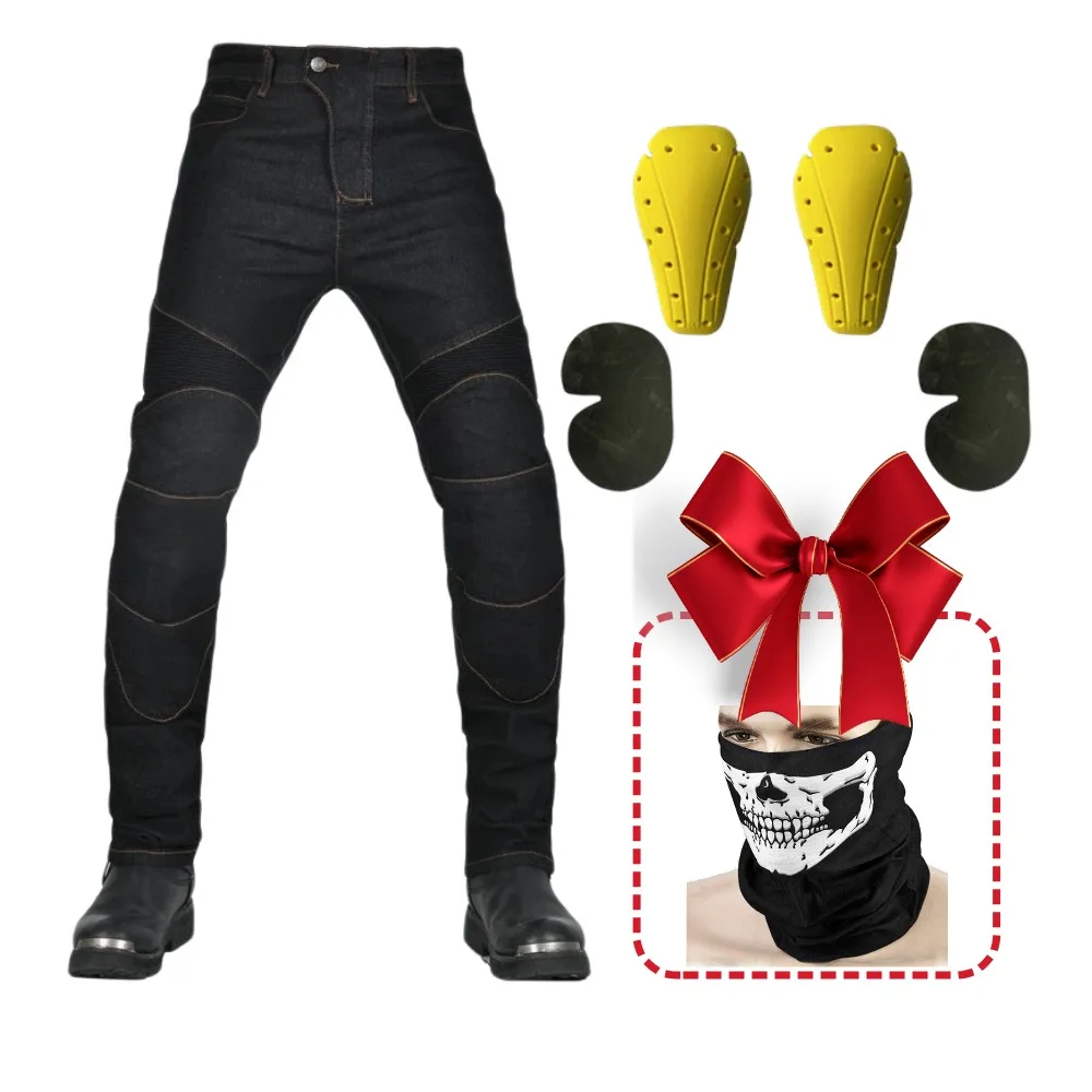 

Мужские мотоциклетные джинсовые брюки-защитное снаряжение для езды на мотоцикле, брюки для мотокросса