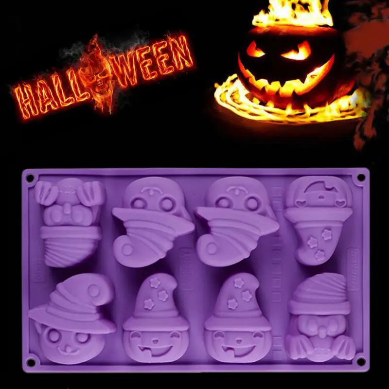 

8 Even Pumpkin Owl Silicone Mold For Chocolate Baking Dome Cake Pastry Bakeware Candy Pudding Jellyshape Cake Decoration DIY