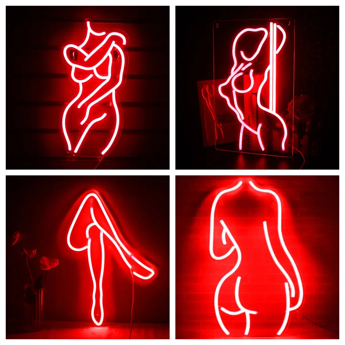

Custom Neon Sign Art Wall Hanging Decor Sexy Lady Led Neon Lights Sign Wall Lamps Arcade Bar Party Room Store Hotle Decoration