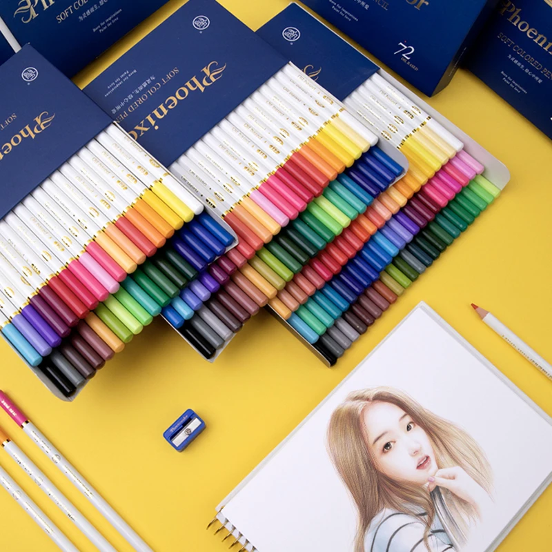 S Drawing Set Chinese Style Oil Colored Pencils Pencil Sharp