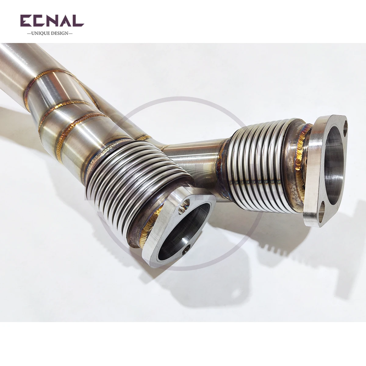 Фото Комплект коллектора Ecnal с V-образным интерфейсом для турбин S58 G80 G82 M3 M4 G87 M2, подключаемый к корпусу Garrett PTE T4 №5
