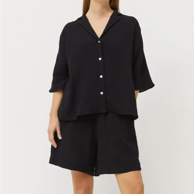 2023 New Summer Cotton Pijamas Set for Women Casual Short Loungewear Women Set Elegance Cotton Yarn Women Pajama Free Shipping